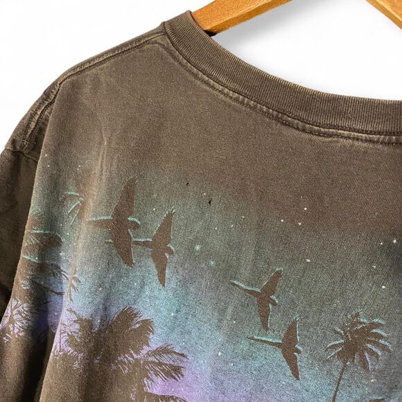 Vintage 90s Tiger AOP t shirt 1996 Wild Oats tiger - Picture 5 of 6